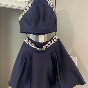Elegant Navy Blue Women’s Dress